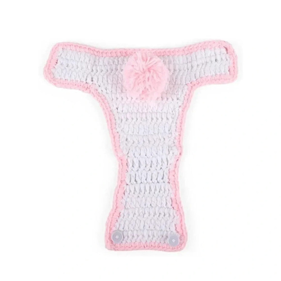 BABESIDE 2Pcs Reborn Bunny Hat and Diaper Cover for 17-20 Inch Baby Dolls - Picture 4 of 12